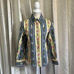 Vintage Collared Blouse Size 34 (US 4) Excellent Condition